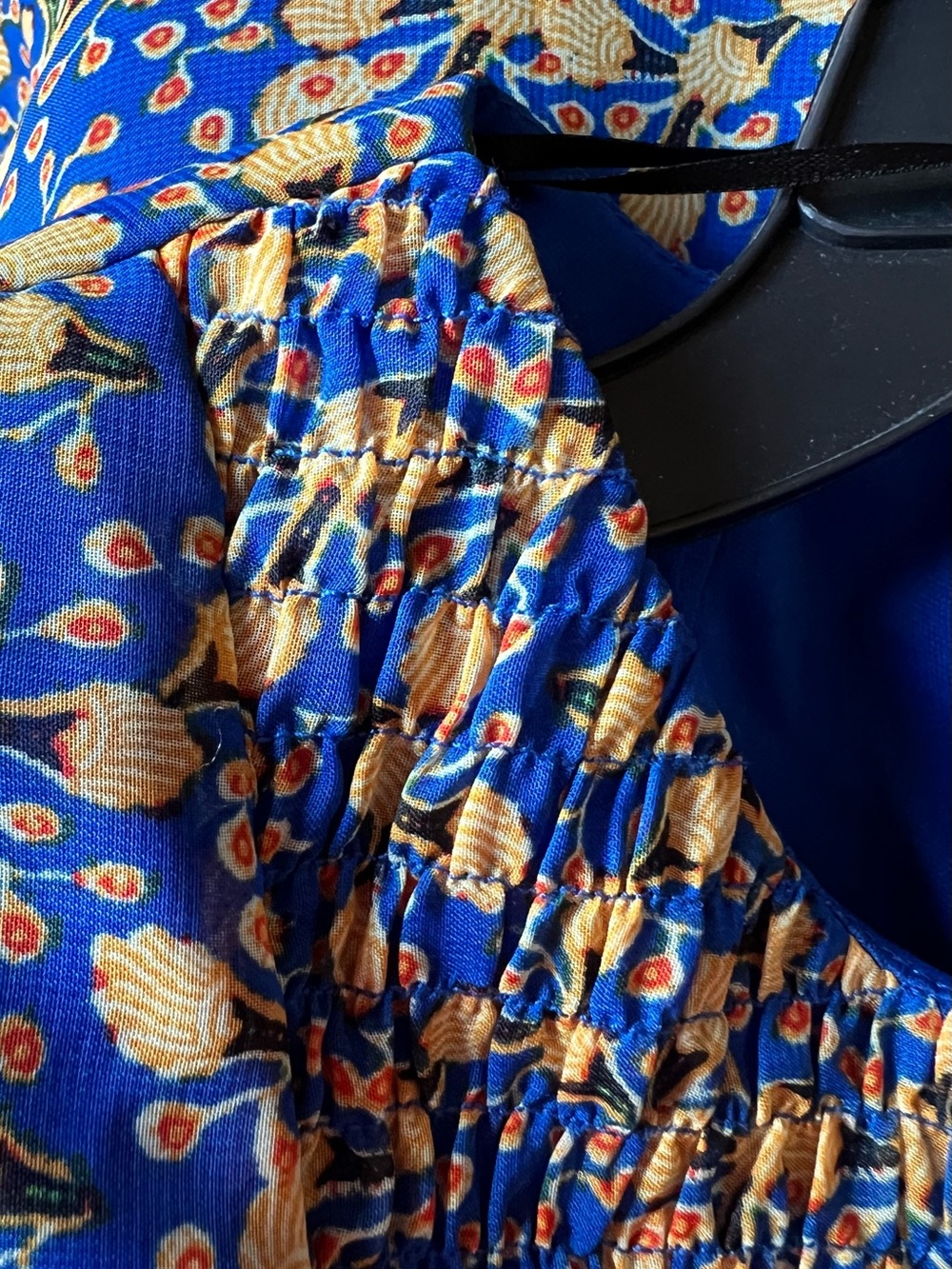 Rabbit Rabbit Rabbit bright blue multi colored dress Size Small - Picture 4 of 4
